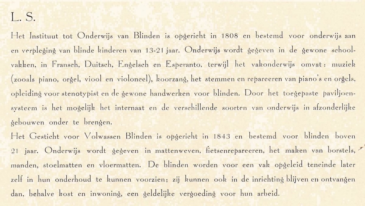 Afbeelding uit de instituutsbrochure (2 van 7).